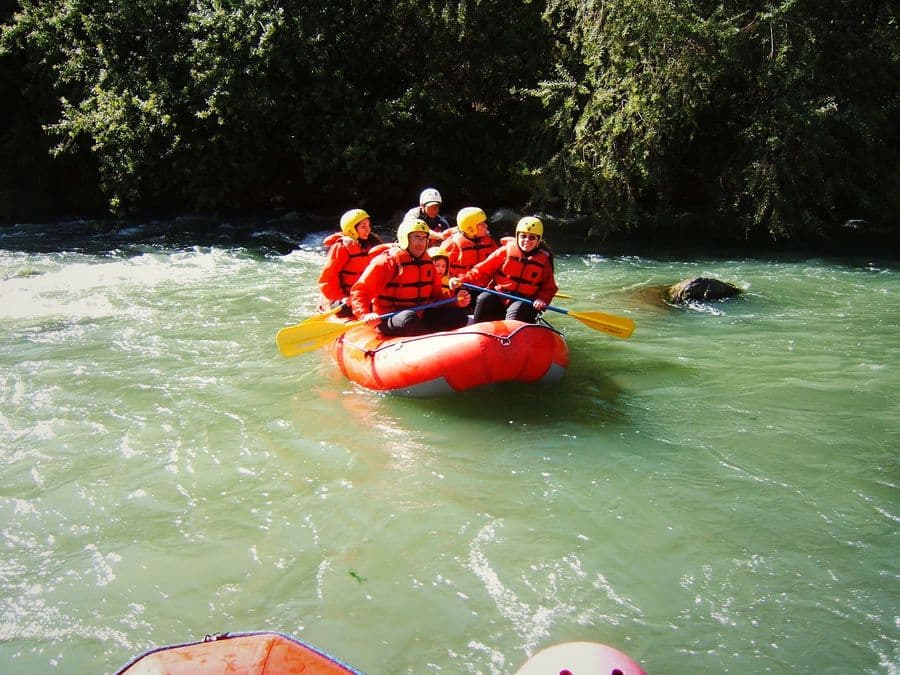Rafting on a river in Arequipa, Peru