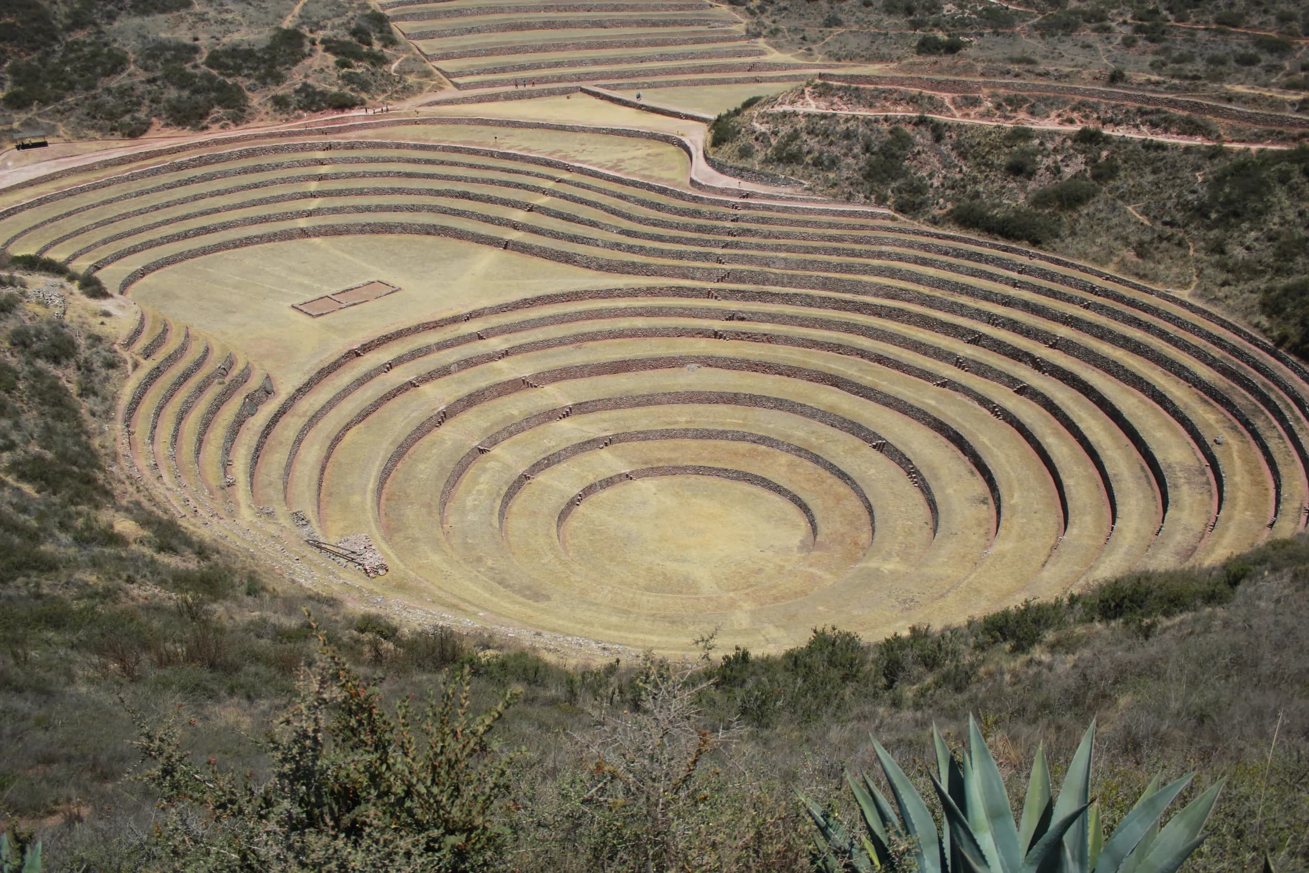 Circular agricultural terraces at the Inca site of Moray