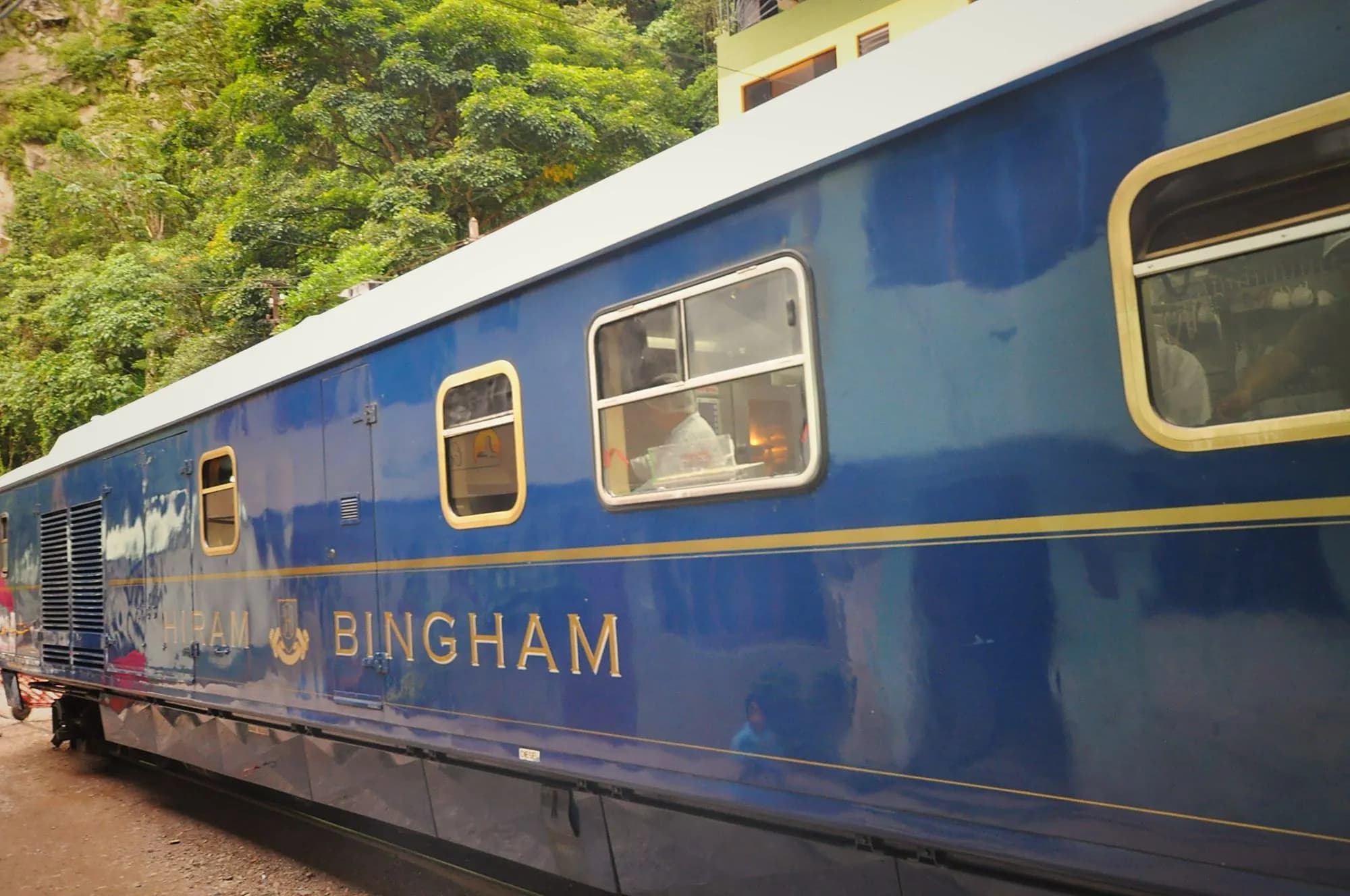 PeruRail Hiram Bingham train on the route between Cusco and Machu Picchu